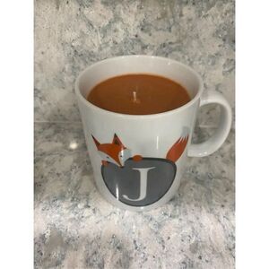 J Fox Mug With Fall Harvest Candle